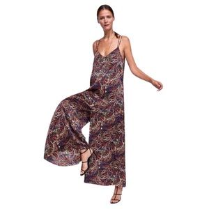 Zara Multicolor Paisley Jumpsuit
